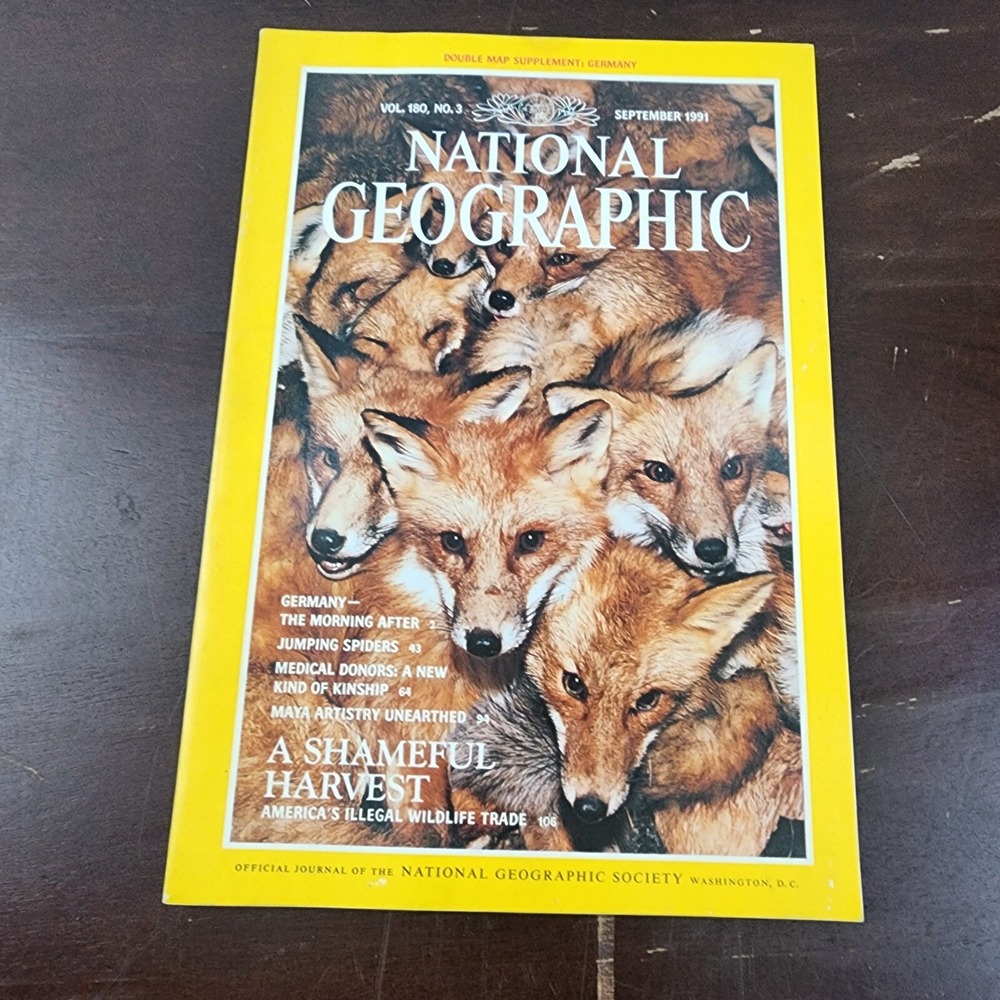 National Geographic Magazine September 1991 No Map